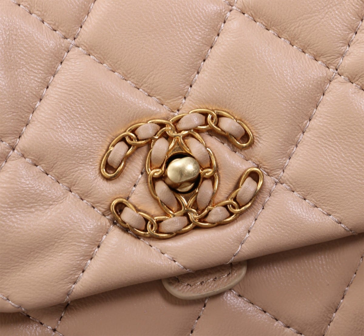 Chanel Mix Accordion Quilted Glazed Leather Flap Bag Pink 23cm - Image 6