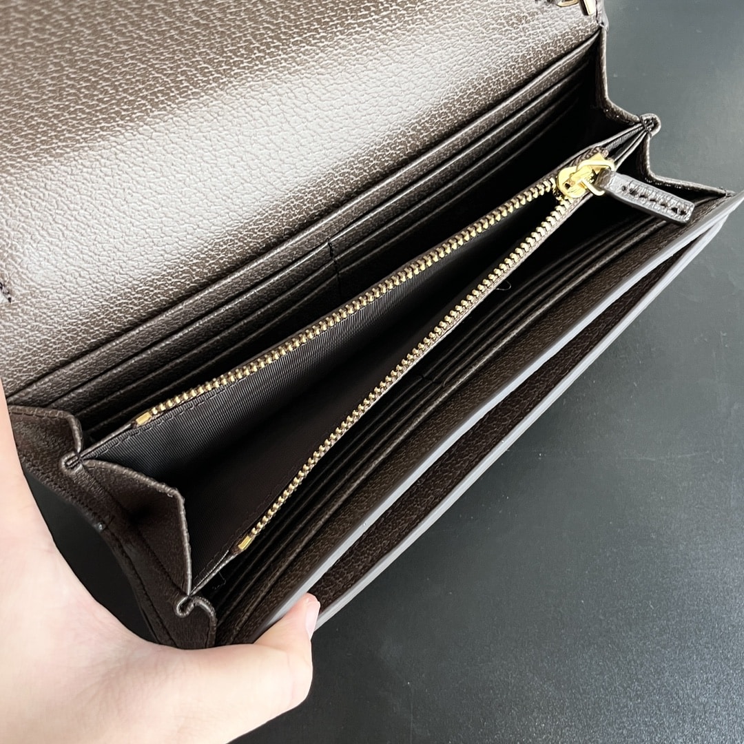 Gucci Blondie GG Supreme Canvas Chain Wallet Bag Beige Ebony 21Cm 725215 K9GSG 8358 - Image 6