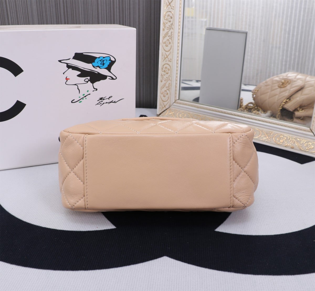 Chanel Mix Accordion Quilted Glazed Leather Flap Bag Pink 23cm - Image 7