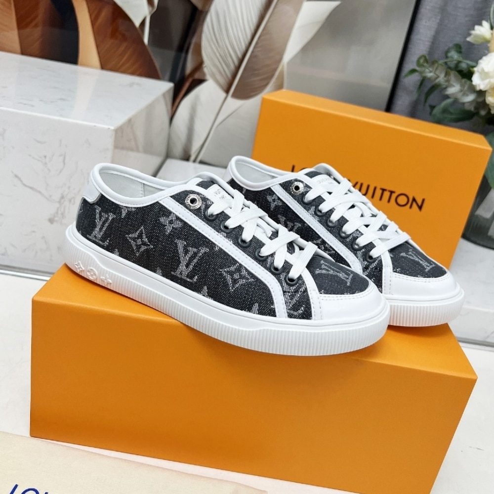 Louis Vuitton Lagoon Denim Sneaker Grey 1Agygk - Image 2