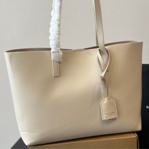 Alternative view of Saint Laurent Shopping Saint Laurent Large Leather Tote Bag Beige 37Cm 600281CSV0J2721