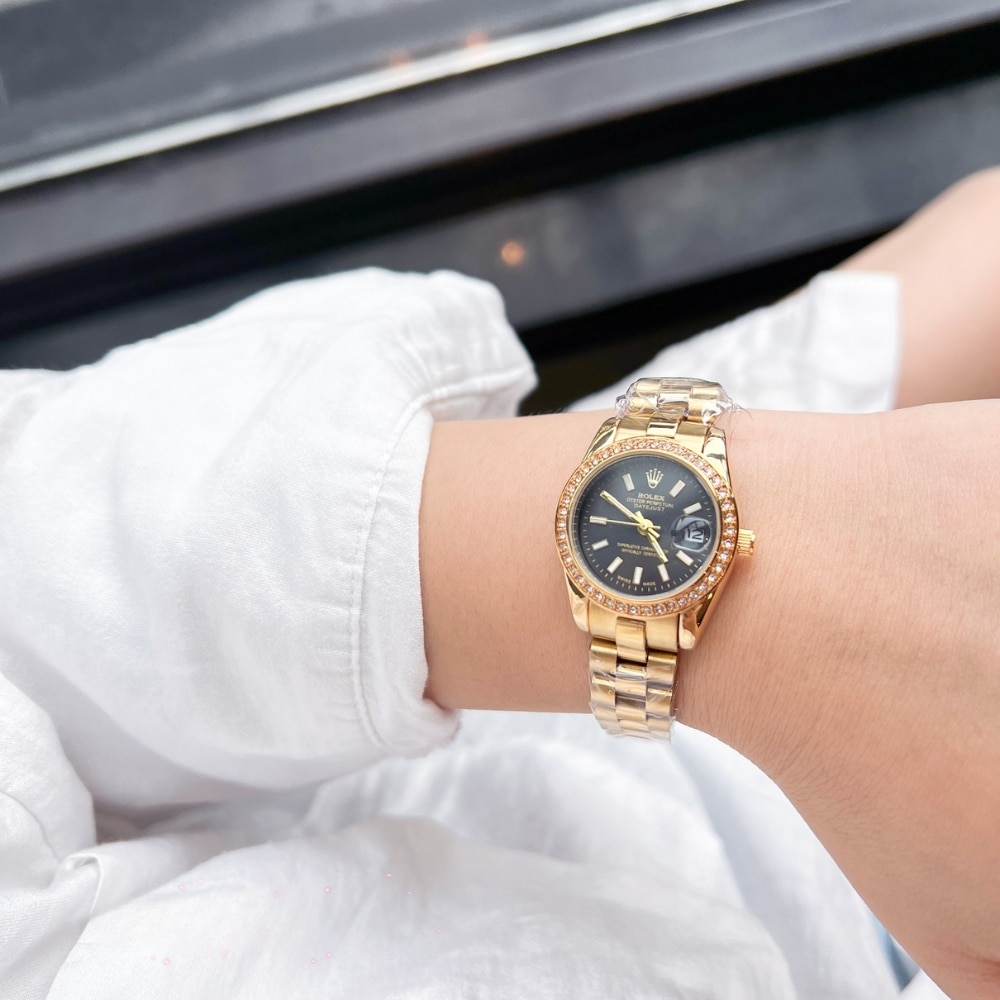 Rolex Lady Datejust Yellow Gold And Brown 28Mm - Image 3