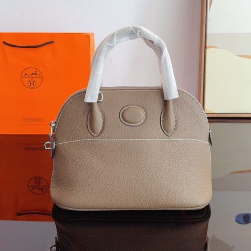 Alternative view of Hermes Bolide Taurillon Clemence Handbag Etoupe 27Cm
