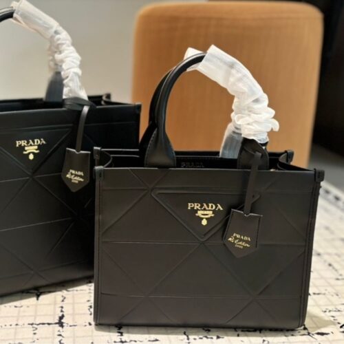 Alternative view of Prada Symbole Small Leather HandBag Bag Black 28cm 1ba379 Ask F0002 V Oco