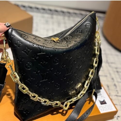 Alternative view of Louis Vuitton Coussin MM Leather Hobo Bag Black 30Cm M12068