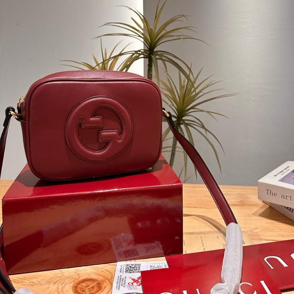 Gucci Blondie Mini Leather Shoulder Bag Rosso Ancora Red 20Cm 820429 Aaedb 6207 - Image 2
