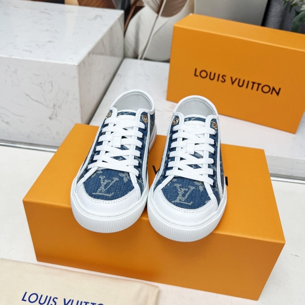Louis Vuitton Lagoon Denim Sneaker Blue 1Agyg4 - Image 3