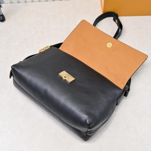 Alternative view of Louis Vuitton Low Key Leather Messenger Bag Black 30cm M13148