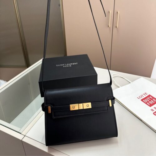 Alternative view of Saint Laurent Manhattan Small In Box Shoulder Bag Black 24Cm 6756260Sx0W1000