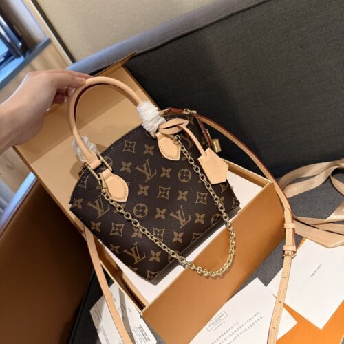 Alternative view of Louis Vuitton Lockit BB Monogram Canvas Handle Bag Brown 19Cm M12019