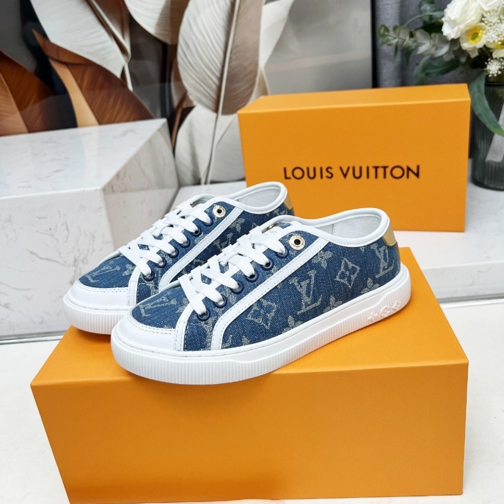 Louis Vuitton Lagoon Denim Sneaker Blue 1Agyg4 - Image 4