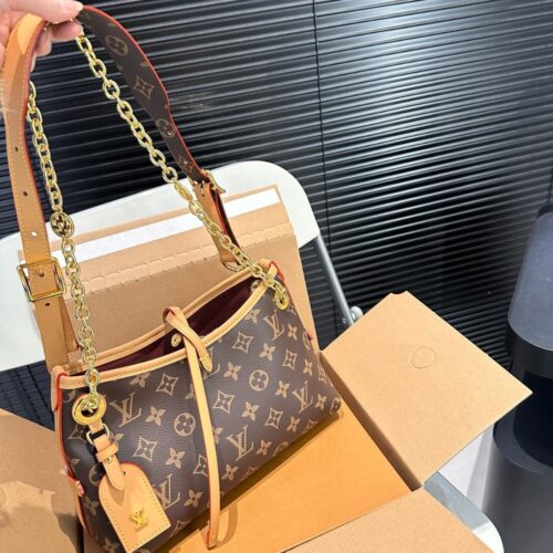 Alternative view of Louis Vuitton Carryall BB Monogram Canvas Shoulder Bag Brown 25cm M13014