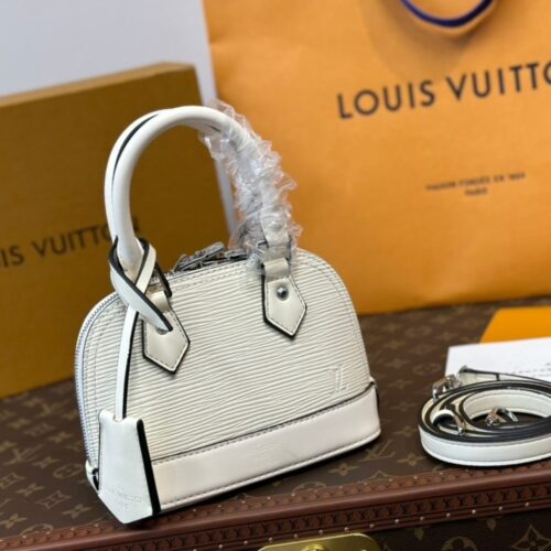 Alternative view of Louis Vuitton Nano Alma Epi Leather Shoulder Bag White 18Cm M82411