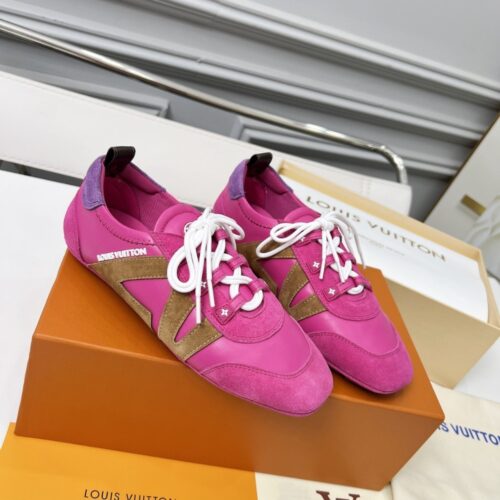 Alternative view of Louis Vuitton Suede Sneakerina Fuchsia Pink 1Ahnee