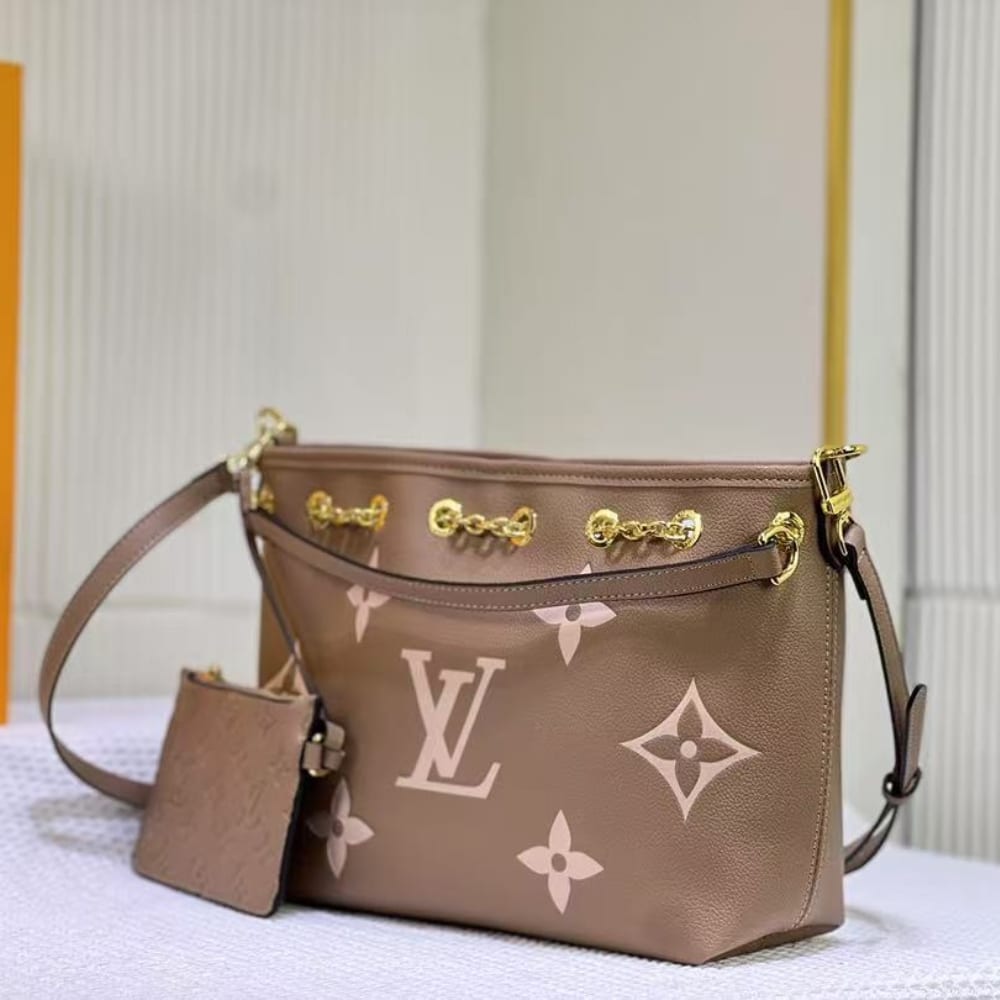 Louis Vuitton LV Bundle Bag Monogram Empreinte Grey 28Cm M25453 - Image 3