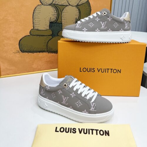 Alternative view of Louis Vuitton Time Out Leather Sneaker Grey 1AGUVW