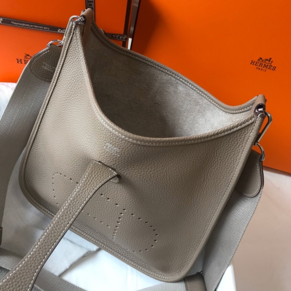 Hermes Evelyne 25 Shoulder Bag Etoupe 25Cm H056277CK18 - Image 7