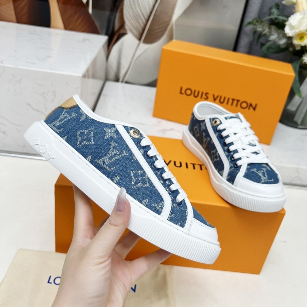 Louis Vuitton Lagoon Denim Sneaker Blue 1Agyg4 - Image 6