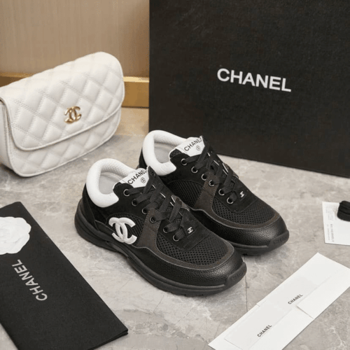Alternative view of Chanel Low Trainer Sneaker Black