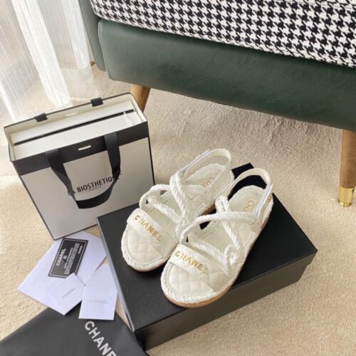 Alternative view of Chanel Rope Sandals Strap White