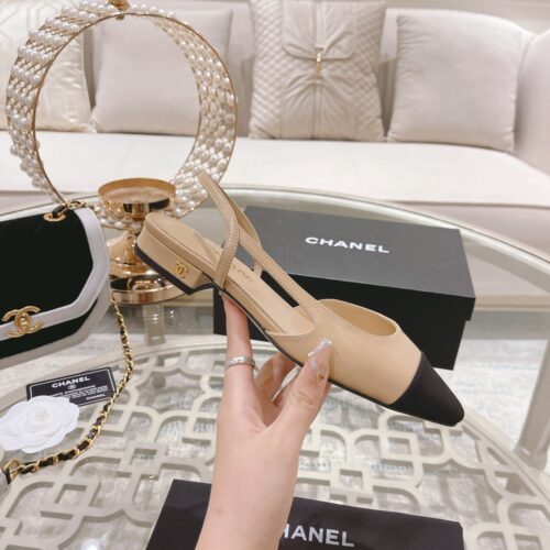 Alternative view of Chanel Slingback Beige Black G31319 Y50006 C8378