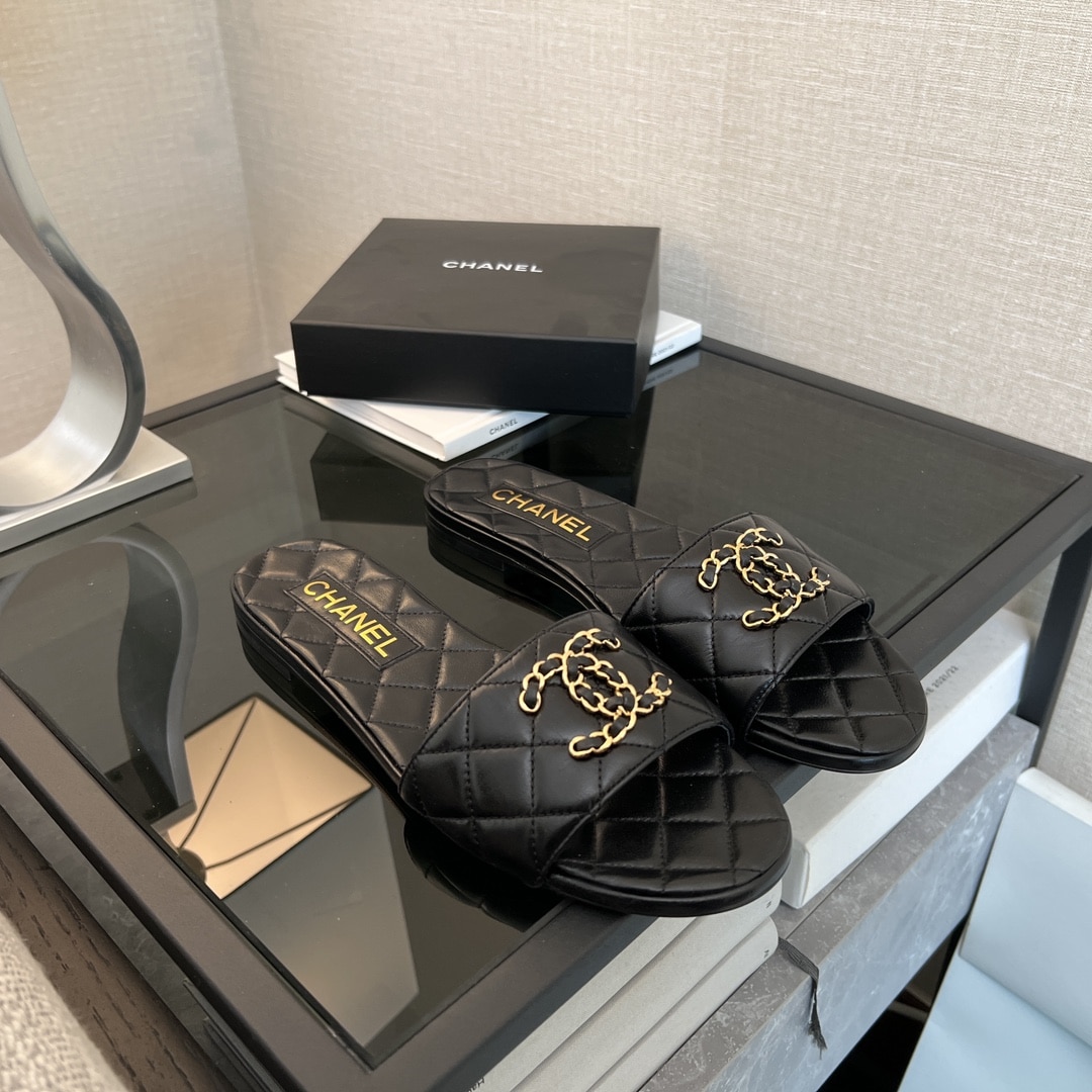 Chanel 23P Mules Quilted Leather Black G39954 X56940 94305 - Image 7
