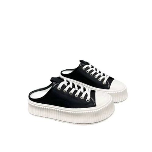 Chanel Platform Shoes Black