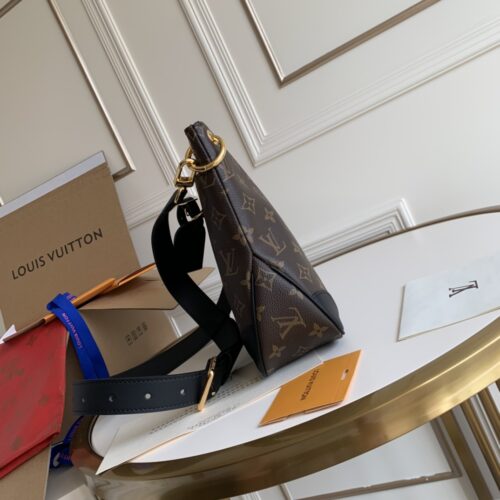 Alternative view of Louis Vuitton Odéon PM Monogram Canvas Shoulder Bag Black 26cm M45353