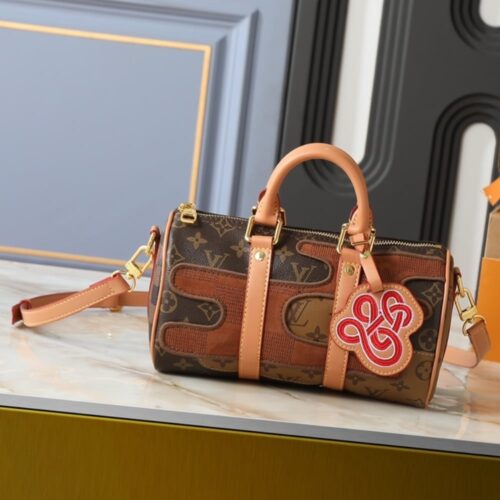 Alternative view of Louis Vuitton Keepall Bandoulière 25 Monogram Canvas Top Handle Bag Brown 25cm M15428