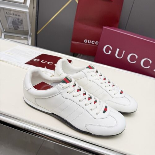 Alternative view of Gucci Men's Gucci Shift Leather Sneaker White 857018 Aafuh 9245