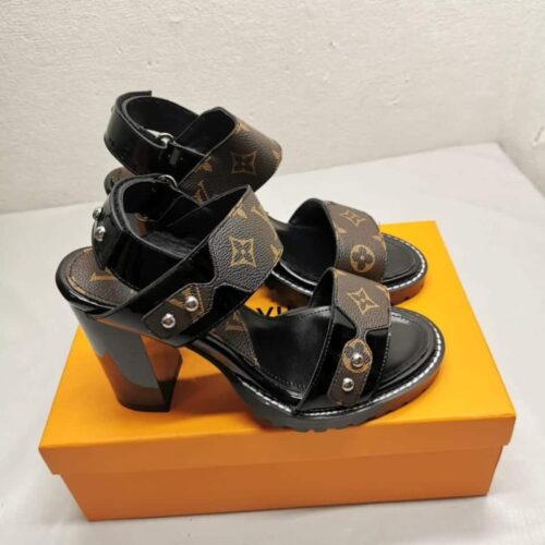 Alternative view of Louis Vuitton Star Trail Monogram Canvas Sandals Black 1A9Q2W