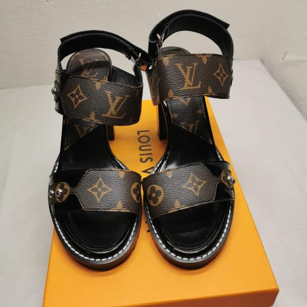 Louis Vuitton Star Trail Monogram Canvas Sandals Black 1A9Q2W - Image 3