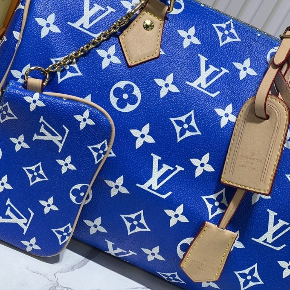 Louis Vuitton Speedy P9 Bandoulière 30 Handle Bag Blue 30Cm - Image 7
