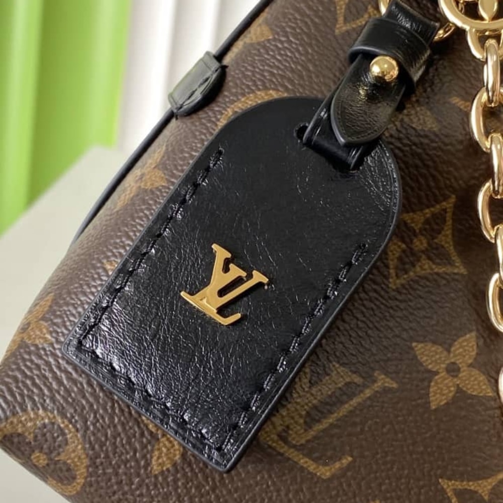 Louis Vuitton Carryall BB Faux Fur Monogram Canvas Hobo Bag Brown 26cm M26568 - Image 6