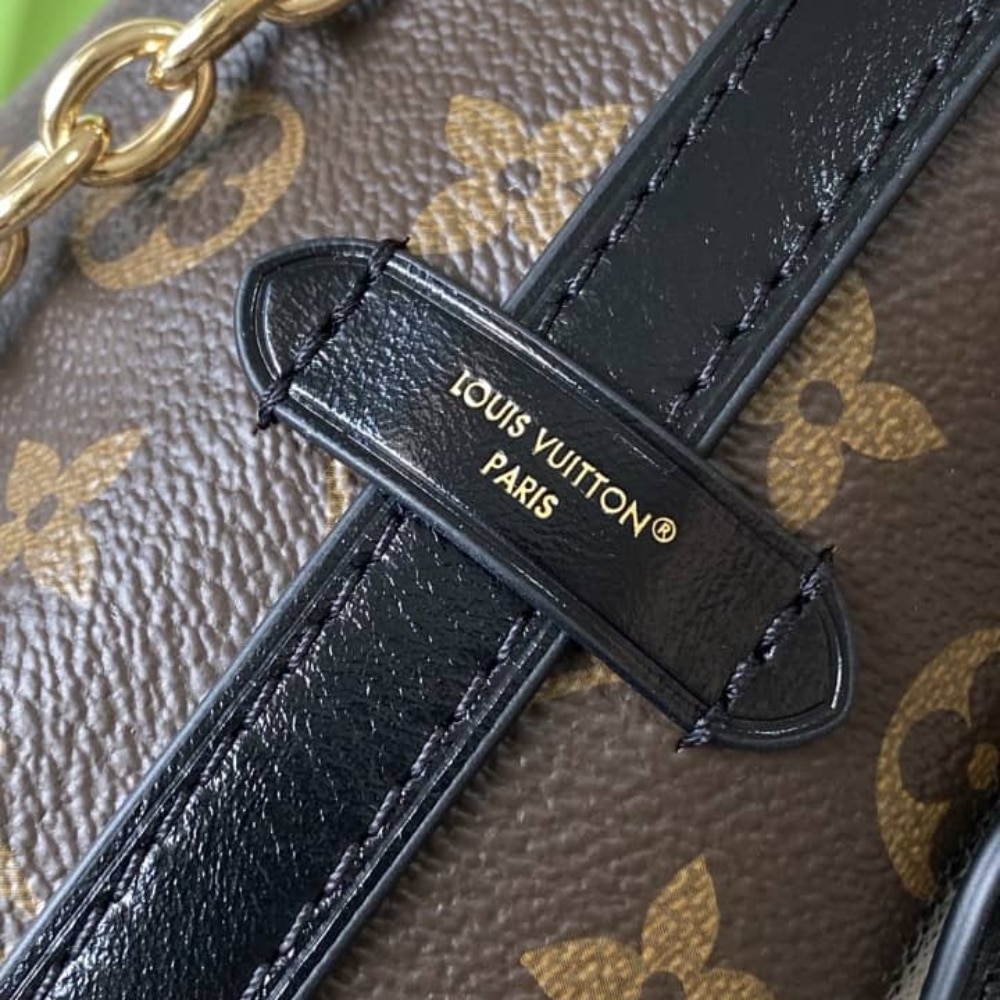Louis Vuitton Carryall BB Faux Fur Monogram Canvas Hobo Bag Brown 26cm M26568 - Image 5