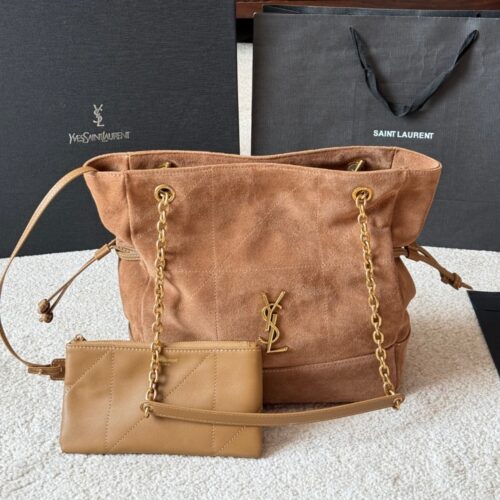 Alternative view of Saint Laurent Jamie In Suede Shopping Bag Caramel Cognac 35Cm 8098241U8P72916