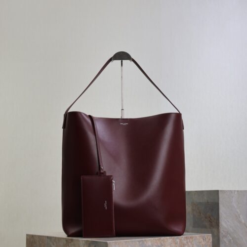 Alternative view of [Super Vip 1:1] Saint Laurent Bold Hobo Bag In Smooth Leather Burgundy 42Cm 845383Aafhj6195