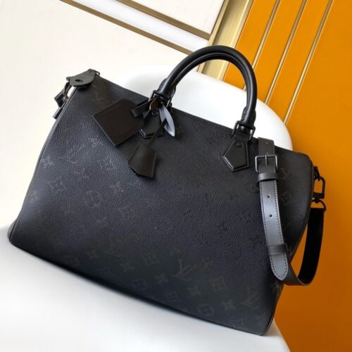 Alternative view of Louis Vuitton Speedy P9 Bandoulière 40 Monogram Handle Bag Black 40cm M13916