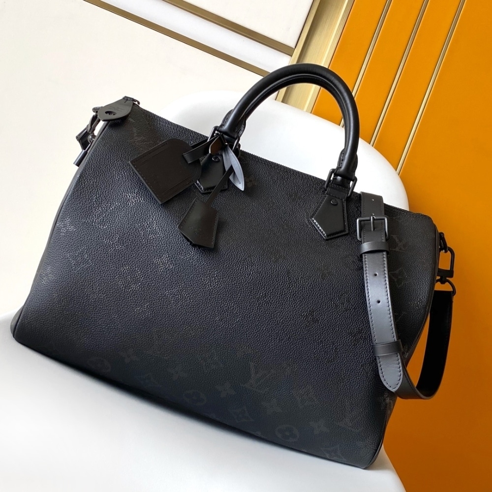 Louis Vuitton Speedy P9 Bandoulière 40 Monogram Handle Bag Black 40cm M13916 - Image 2