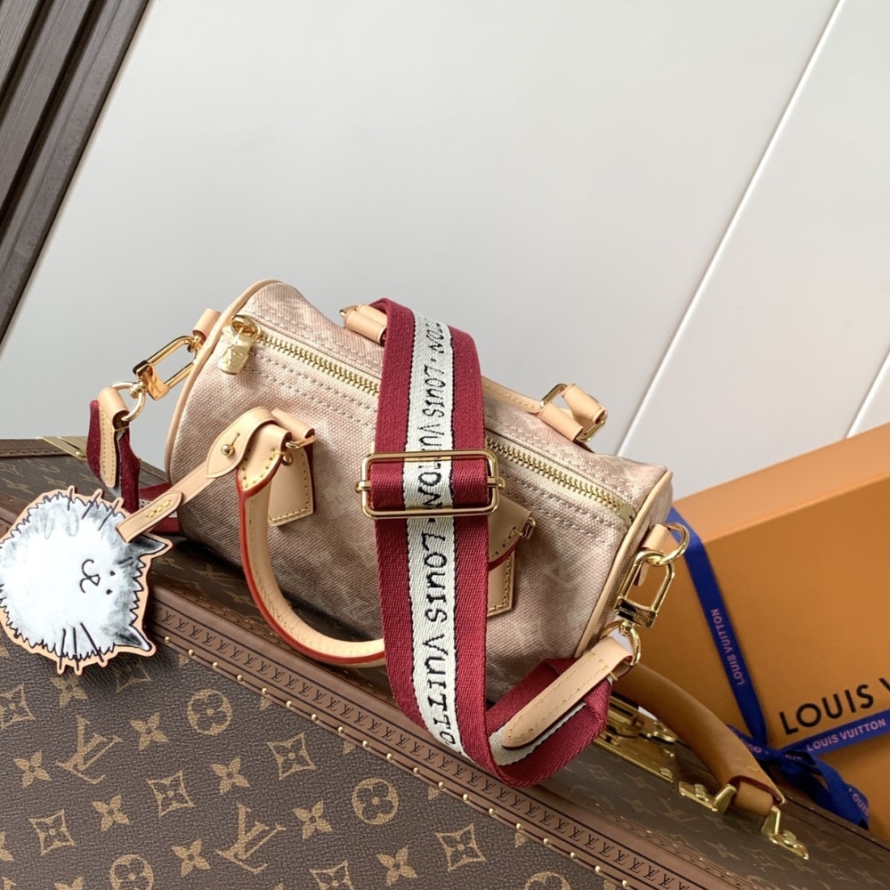 Louis Vuitton Speedy Bandoulière 20 Meowgram Handle Bag Pale Pink 20cm M15151 - Image 8