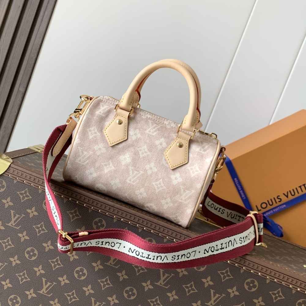Louis Vuitton Speedy Bandoulière 20 Meowgram Handle Bag Pale Pink 20cm M15151 - Image 6