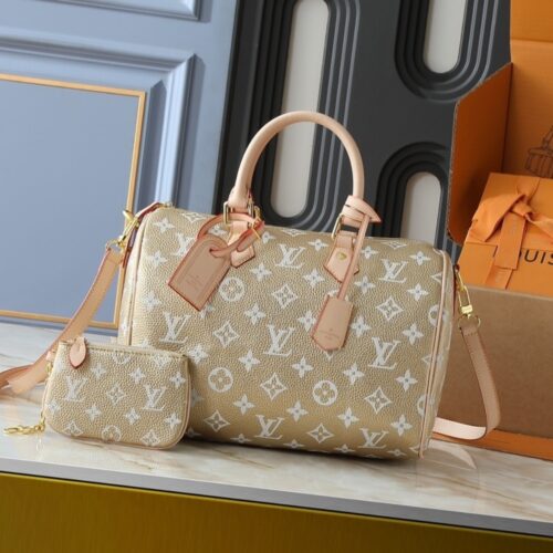 Alternative view of Louis Vuitton Speedy P9 Bandoulière 30 Handle Bag Kinsugi Gold 30Cm M15283