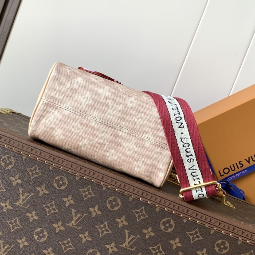 Louis Vuitton Speedy Bandoulière 20 Meowgram Handle Bag Pale Pink 20cm M15151 - Image 4
