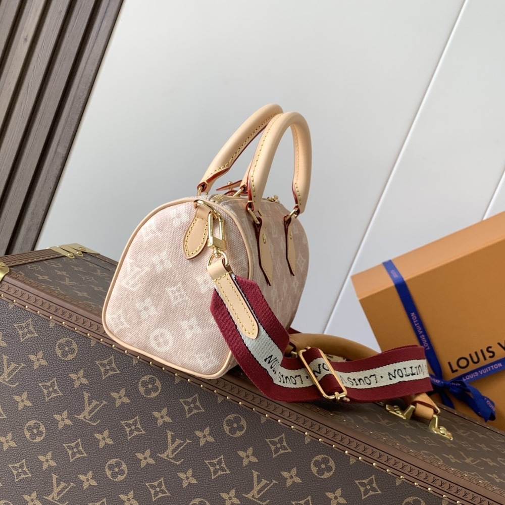 Louis Vuitton Speedy Bandoulière 20 Meowgram Handle Bag Pale Pink 20cm M15151 - Image 3