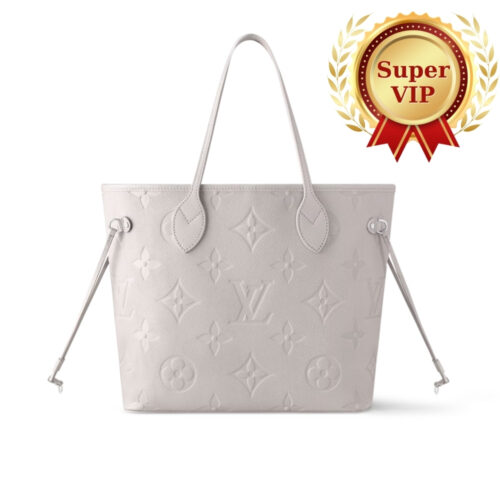 [Super Vip 1:1] Louis Vuitton Neverfull MM Brume Gray 31Cm M13758