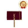 [Super Vip 1:1] Saint Laurent Kate Tassel Chain Wallet Burgundy 19Cm 742833Bmiiw6413