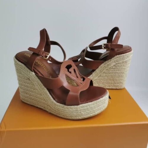 Alternative view of Louis Vuitton Lv Isola Wedge Sandal Cognac 1Aci7N
