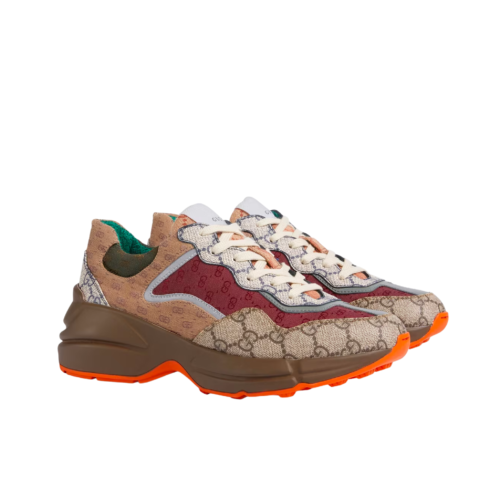 Gucci Women's Rhyton GG Canvas Sneaker ‎Multicolor 619891 99Wg0 6060