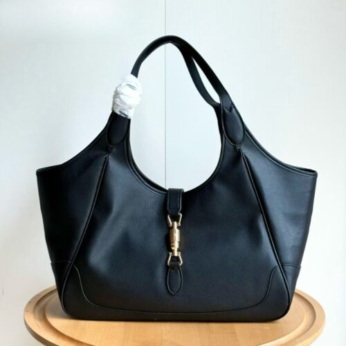 Alternative view of Gucci Mercato Medium Leather Tote Bag Black 35cm 866645 AAGIA 1000