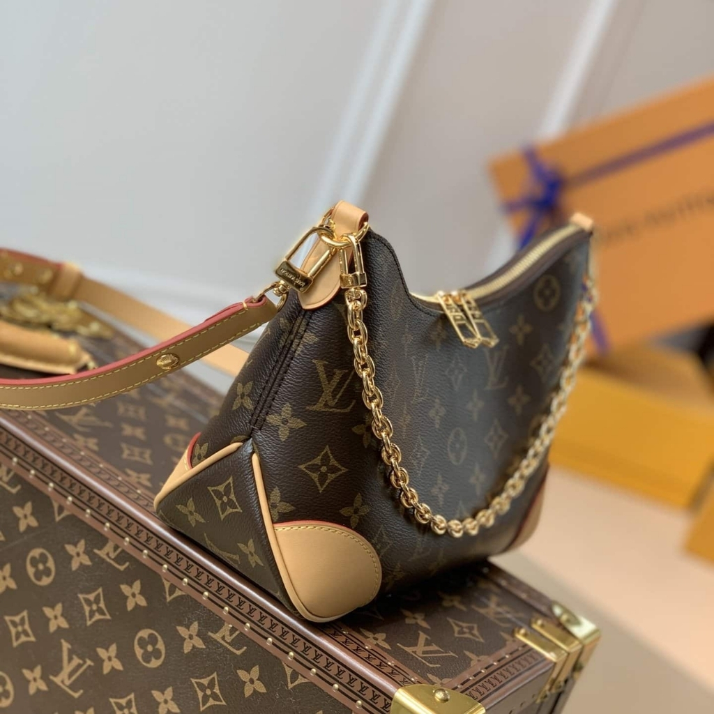 Louis Vuitton Boulogne PM Monogram Canvas Shoulder Bag Natural 26cm M45832 - Image 3